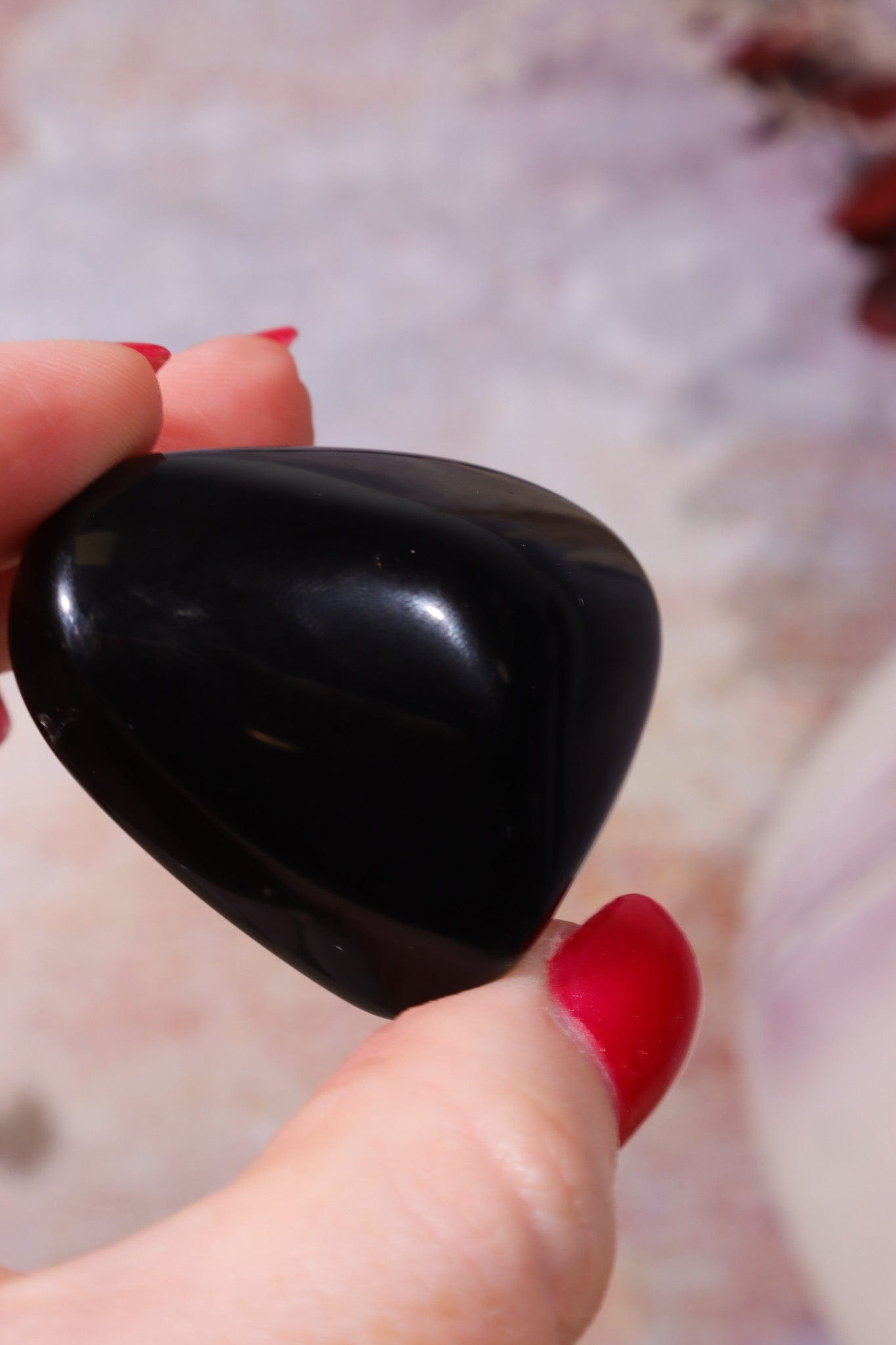 Rainbow Obsidian Heart 4.5cm Hearts Tali & Loz Crystals