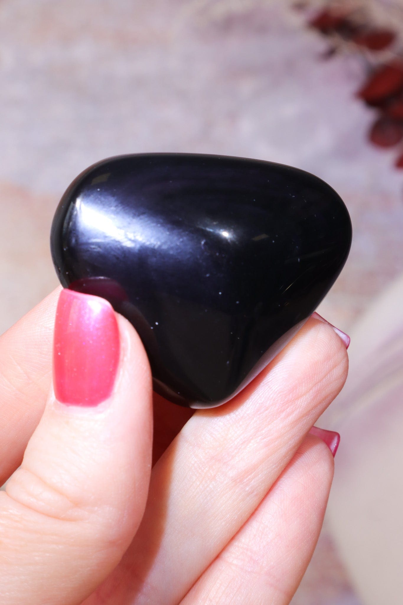 Rainbow Obsidian Heart 4.5cm Hearts Tali & Loz Crystals
