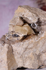 Rare Herkimer Diamond Specimen 0.6KG with Quartz, Calcite and Bitumen, New York, USA Rocks & Fossils Tali & Loz