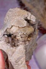 Rare Herkimer Diamond Specimen 0.6KG with Quartz, Calcite and Bitumen, New York, USA Rocks & Fossils Tali & Loz