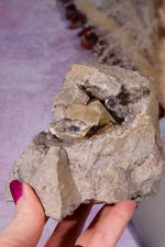 Rare Herkimer Diamond Specimen 0.6KG with Quartz, Calcite and Bitumen, New York, USA Rocks & Fossils Tali & Loz