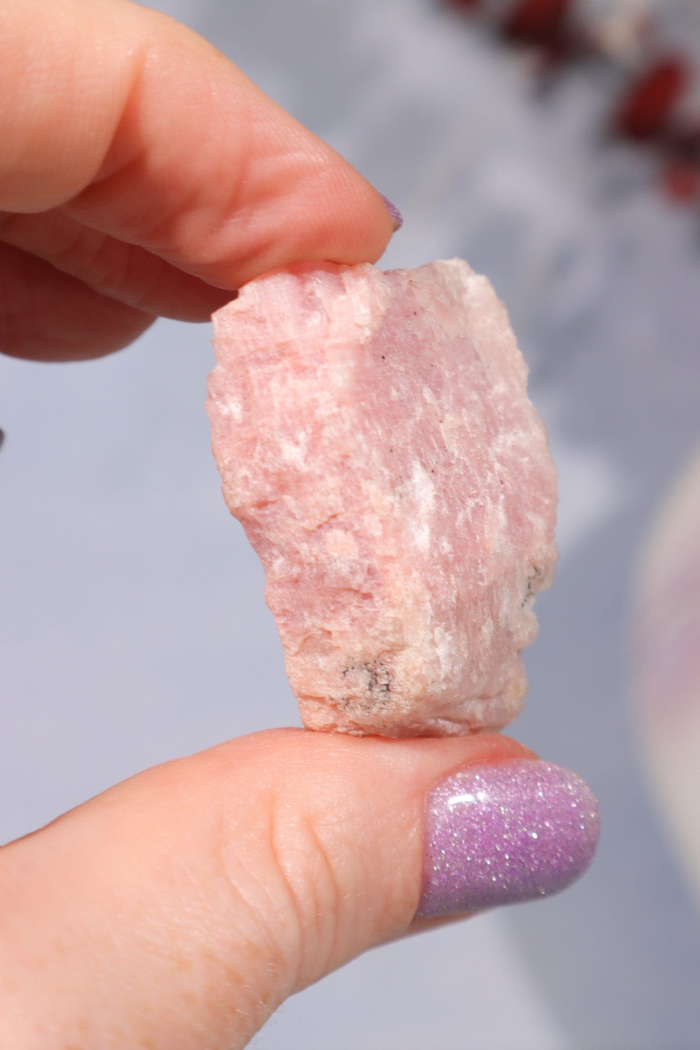 Raw Thulite 3.5cm, Sold as Seen Minerals Tali & Loz Crystals