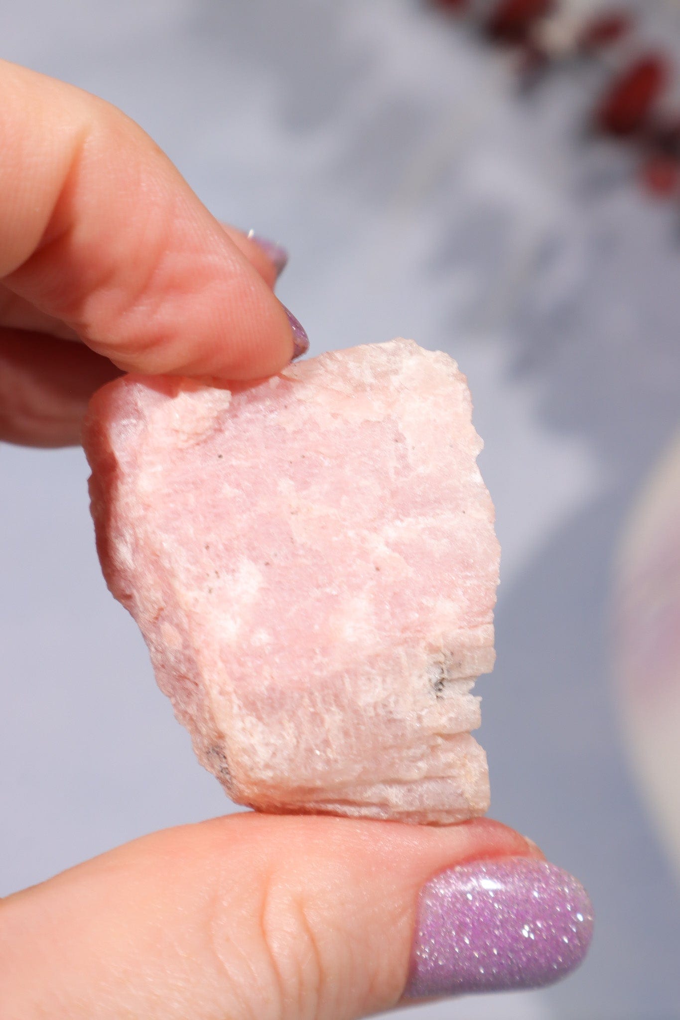 Raw Thulite 3.5cm, Sold as Seen Minerals Tali & Loz Crystals