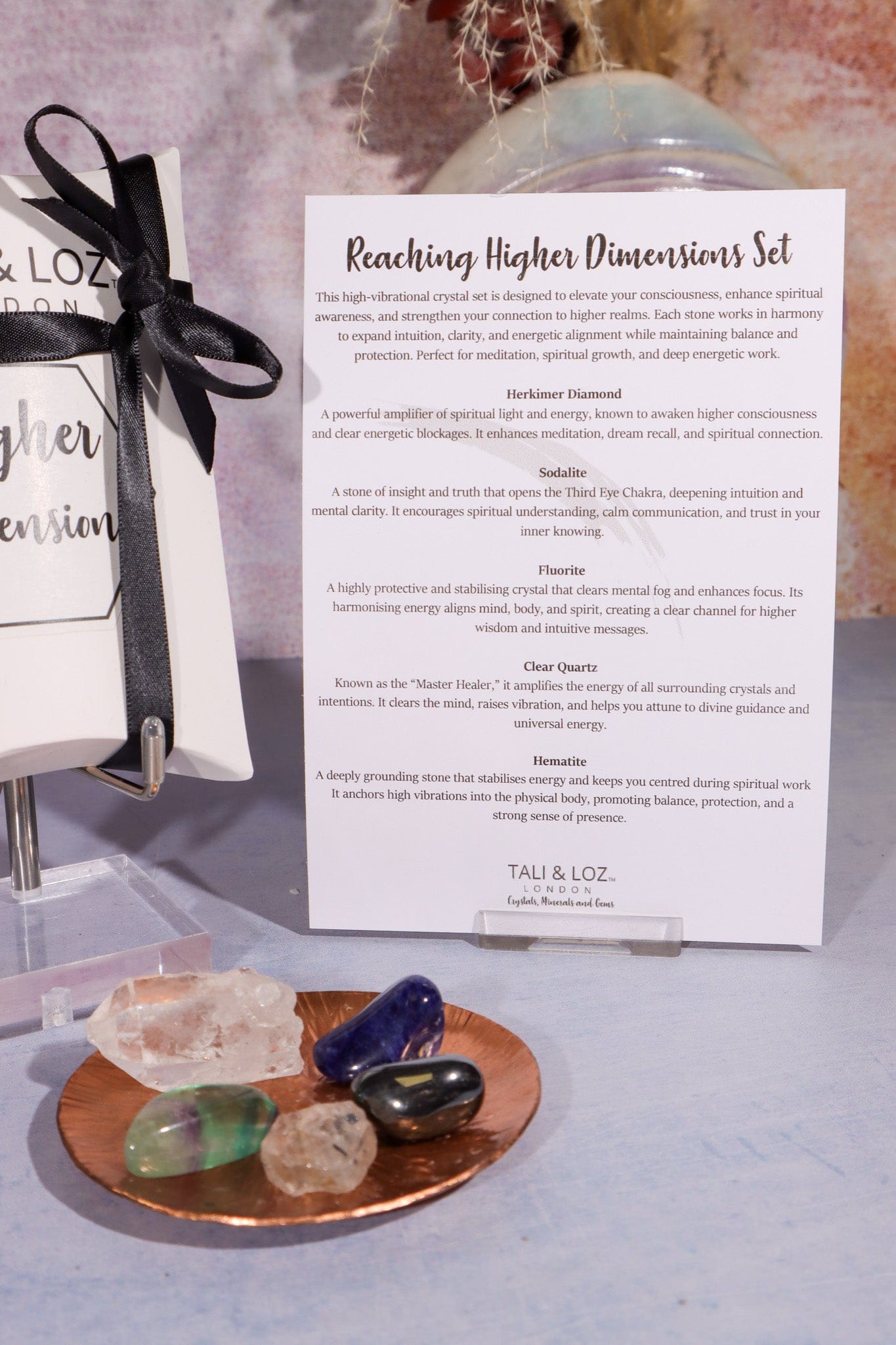 Reaching Higher Dimensions Set Gift Set Tali & Loz Crystals