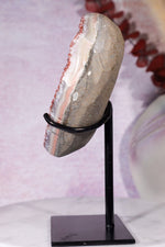 Red Amethyst Heart On Custom Stand 14cm Hearts Tali & Loz Crystals