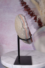 Red Amethyst Heart On Custom Stand 14cm Hearts Tali & Loz Crystals