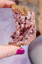 Red Botryoidal Chalcedony Geode 7cm, Morocco Specimen Tali & Loz Crystals