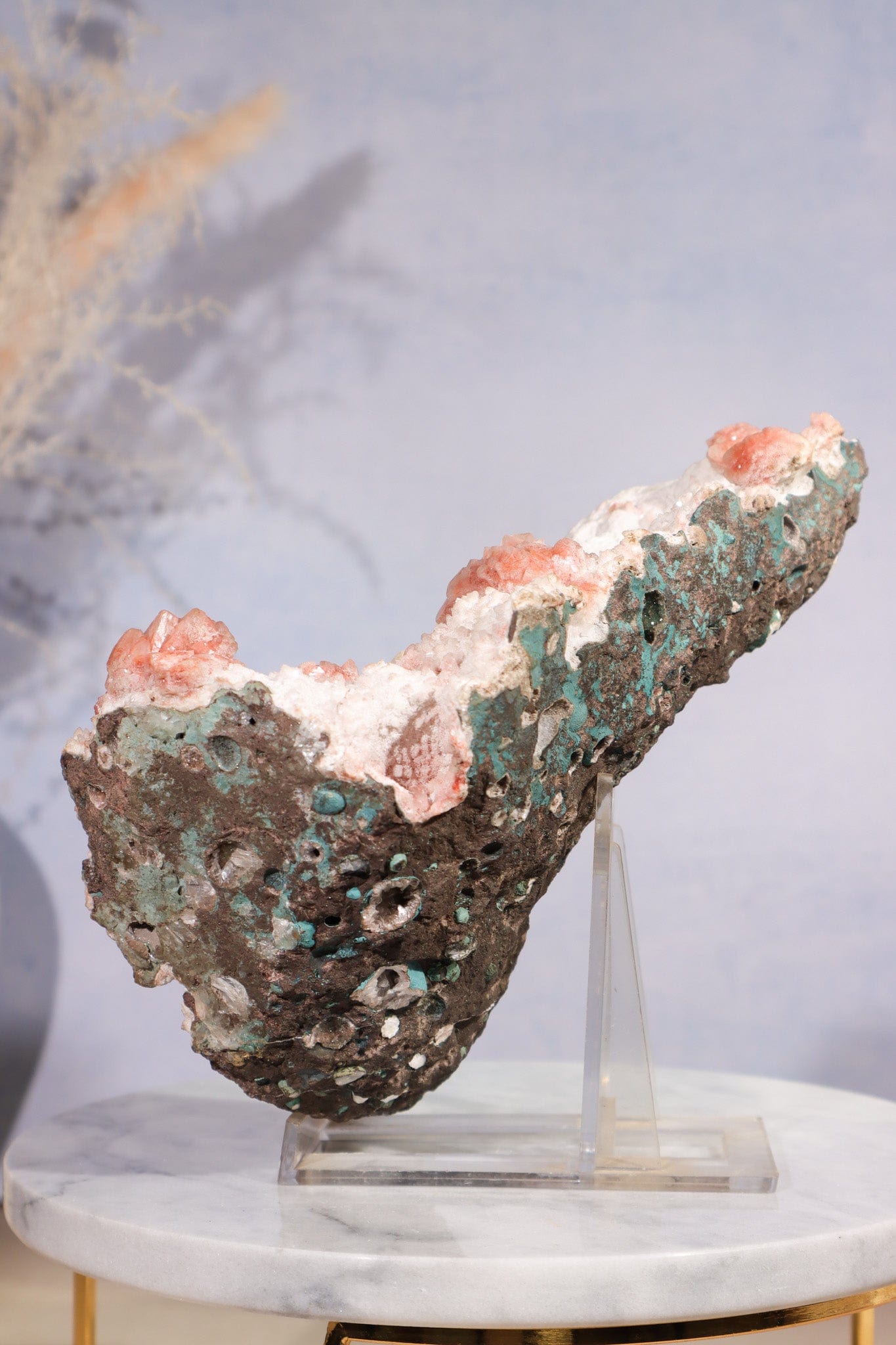 Red Heulandite Specimen, Sold As Seen Specimen Tali & Loz Crystals