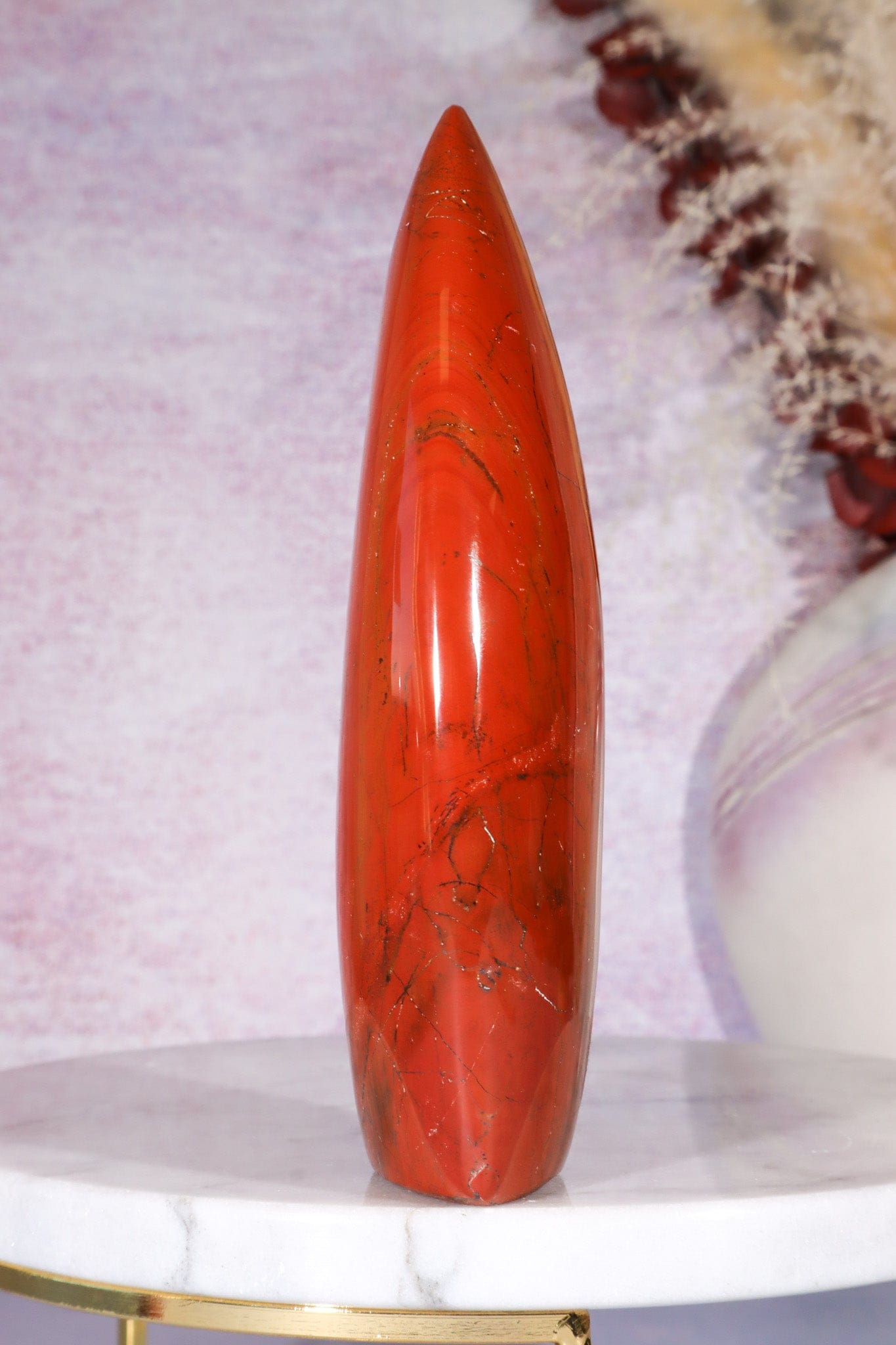 Red Jasper Flame 13.5cm Worry stones Tali & Loz Crystals