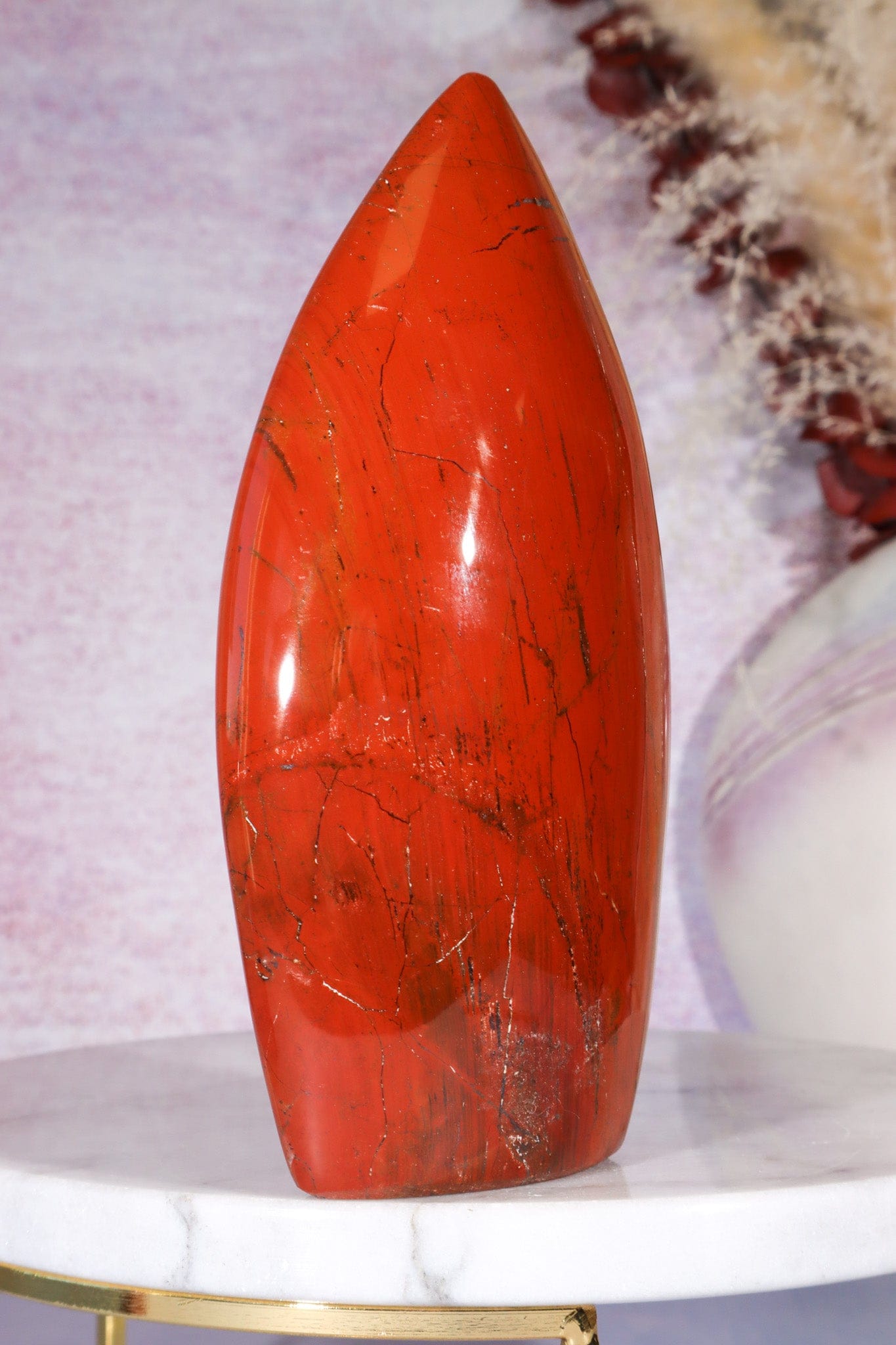 Red Jasper Flame 13.5cm Worry stones Tali & Loz Crystals