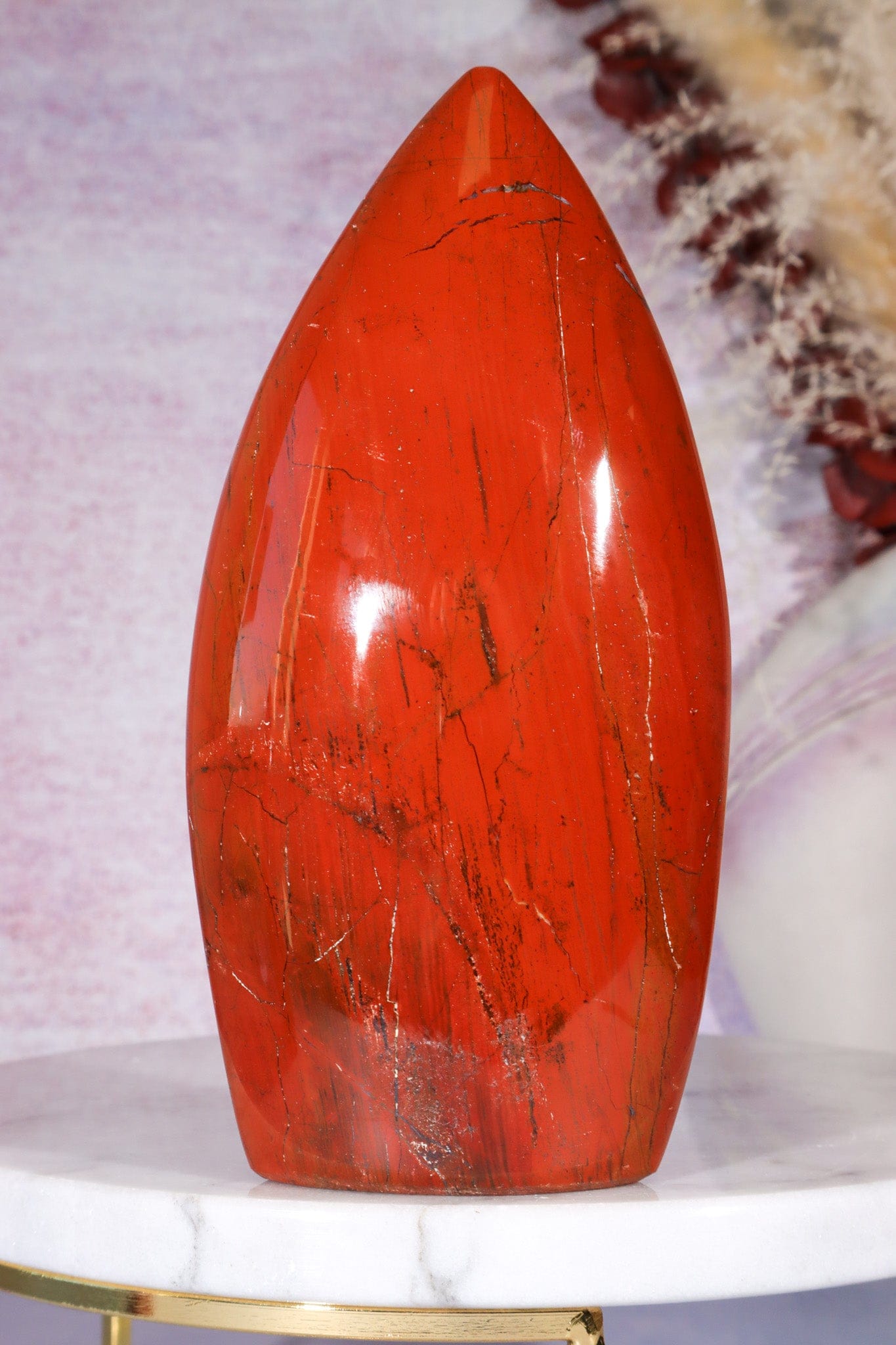 Red Jasper Flame 13.5cm Worry stones Tali & Loz Crystals