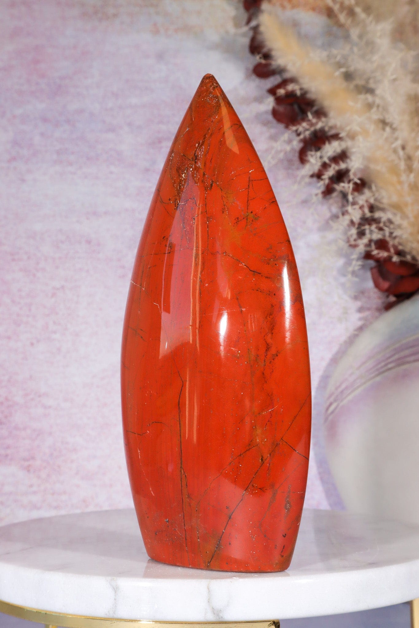 Red Jasper Flame 15cm Worry stones Tali & Loz Crystals