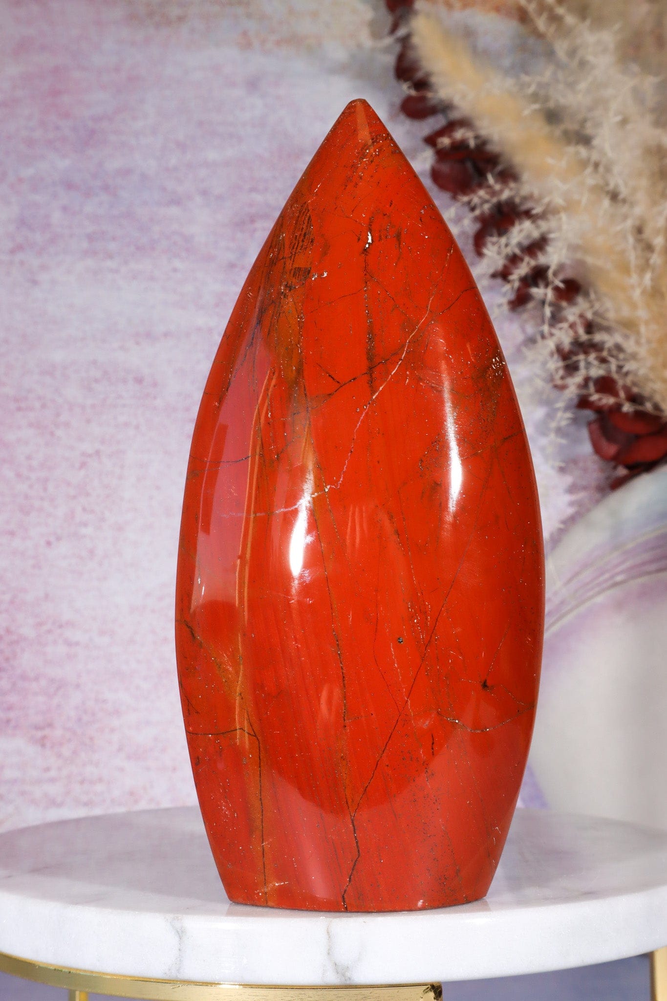 Red Jasper Flame 15cm Worry stones Tali & Loz Crystals