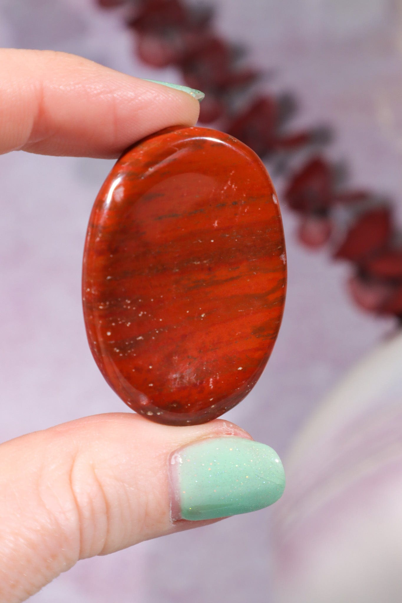 Red Jasper Worry Stones OUTLET 4.5cm Worry stones Tali & Loz Crystals