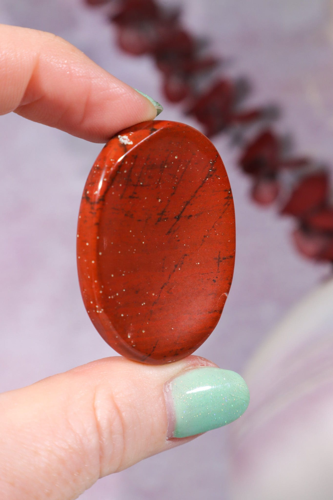 Red Jasper Worry Stones OUTLET 4.5cm Worry stones Tali & Loz Crystals