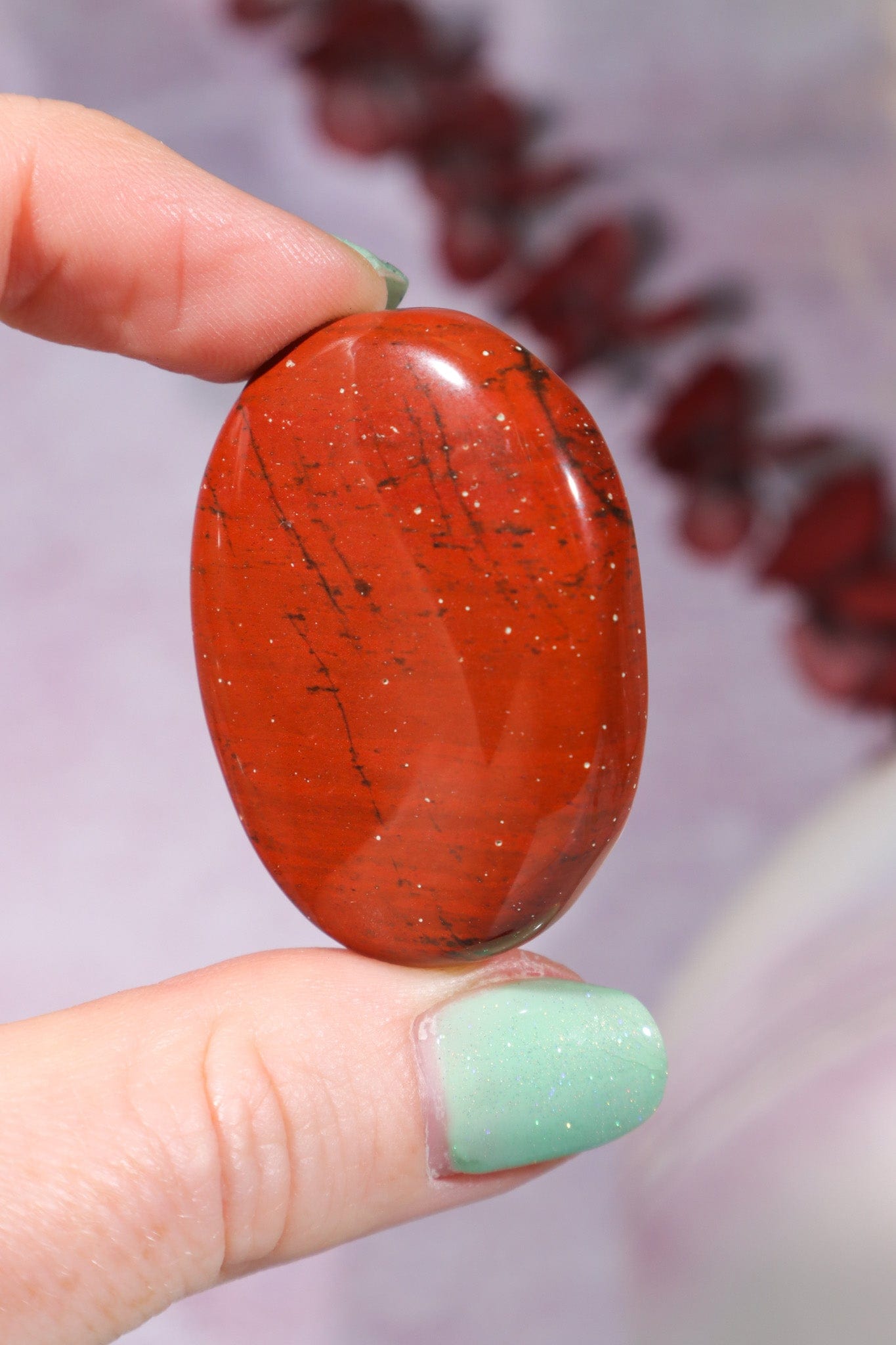 Red Jasper Worry Stones OUTLET 4.5cm Worry stones Tali & Loz Crystals