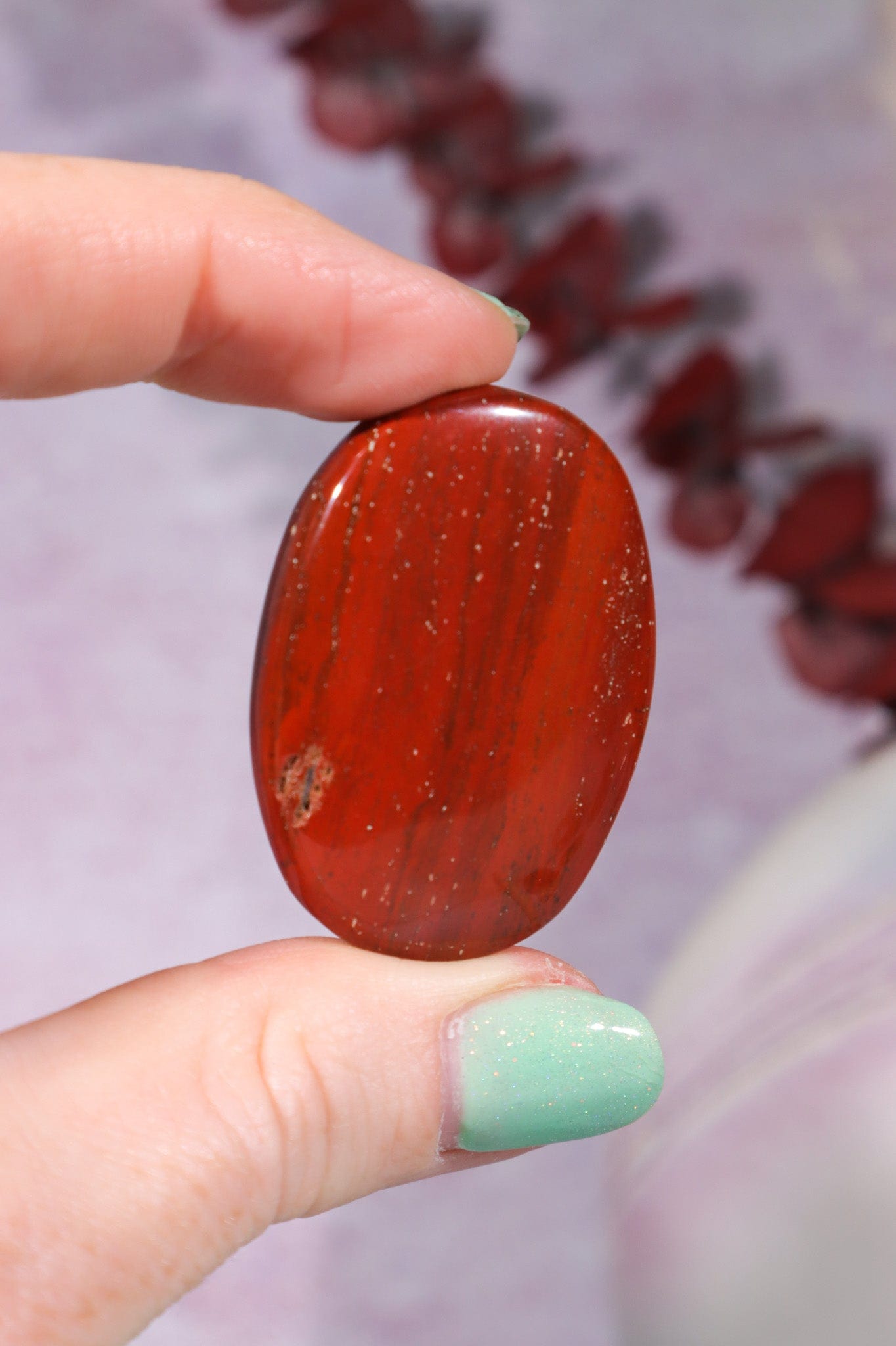 Red Jasper Worry Stones OUTLET 4.5cm Worry stones Tali & Loz Crystals