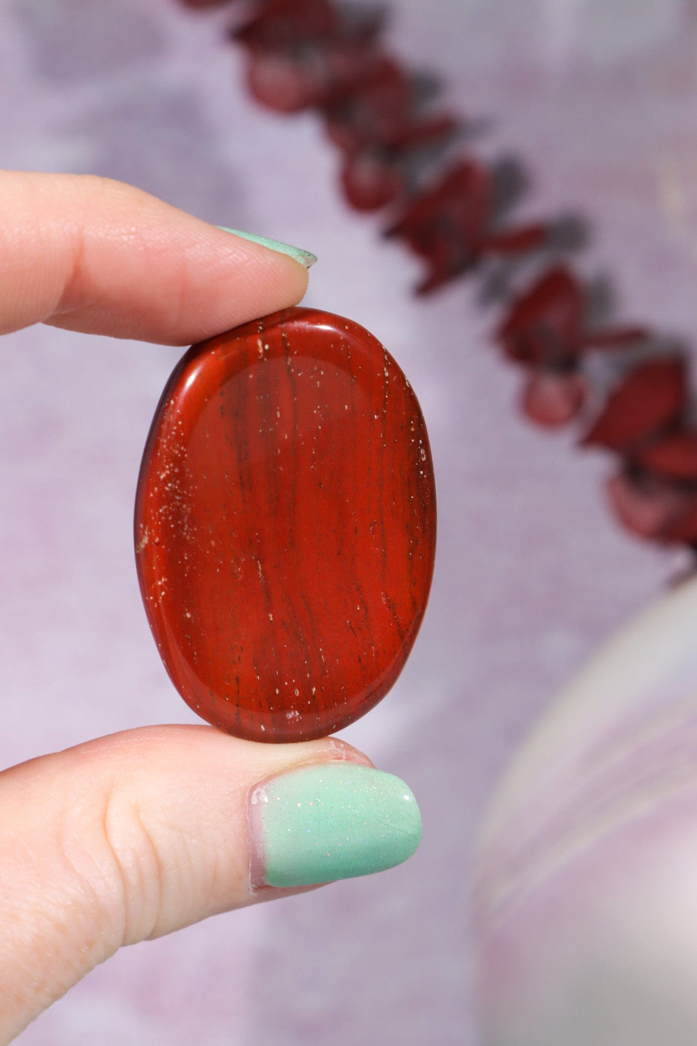 Red Jasper Worry Stones OUTLET 4.5cm Worry stones Tali & Loz Crystals