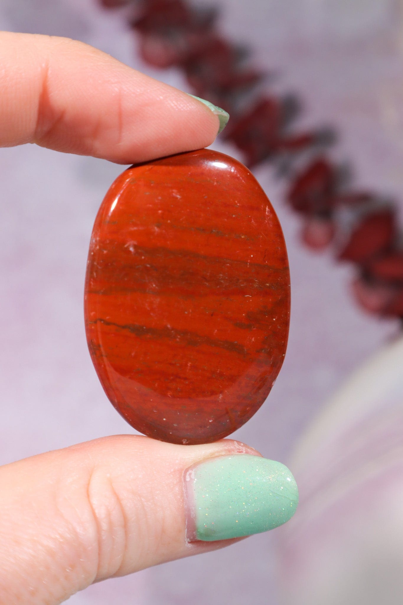 Red Jasper Worry Stones OUTLET 4.5cm Worry stones Tali & Loz Crystals
