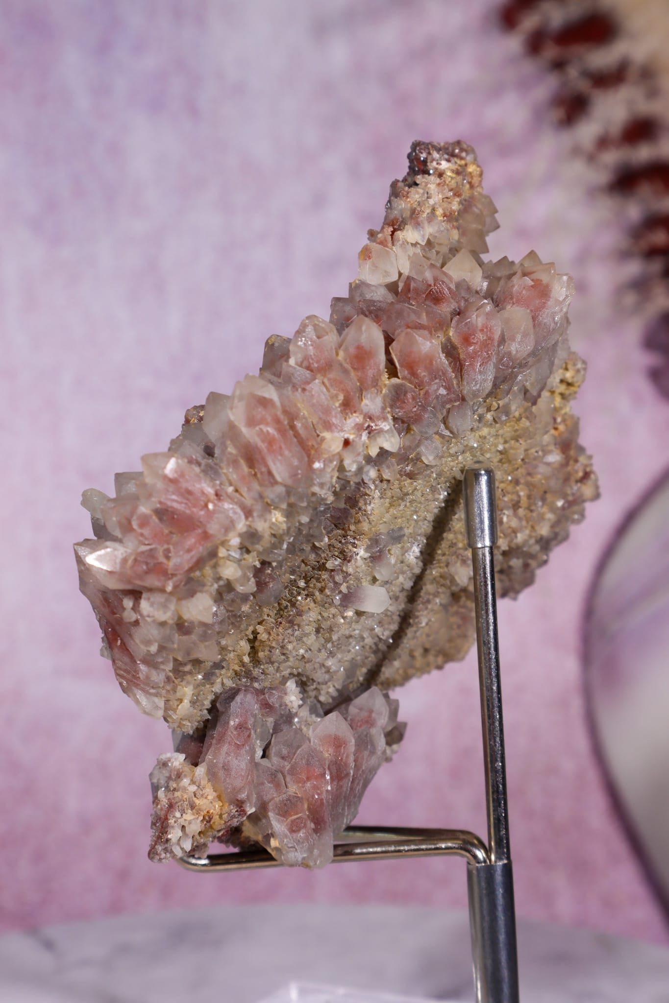 Red Phantom Quartz Cluster | 110mm | Morocco Quartz Tali & Loz Crystals