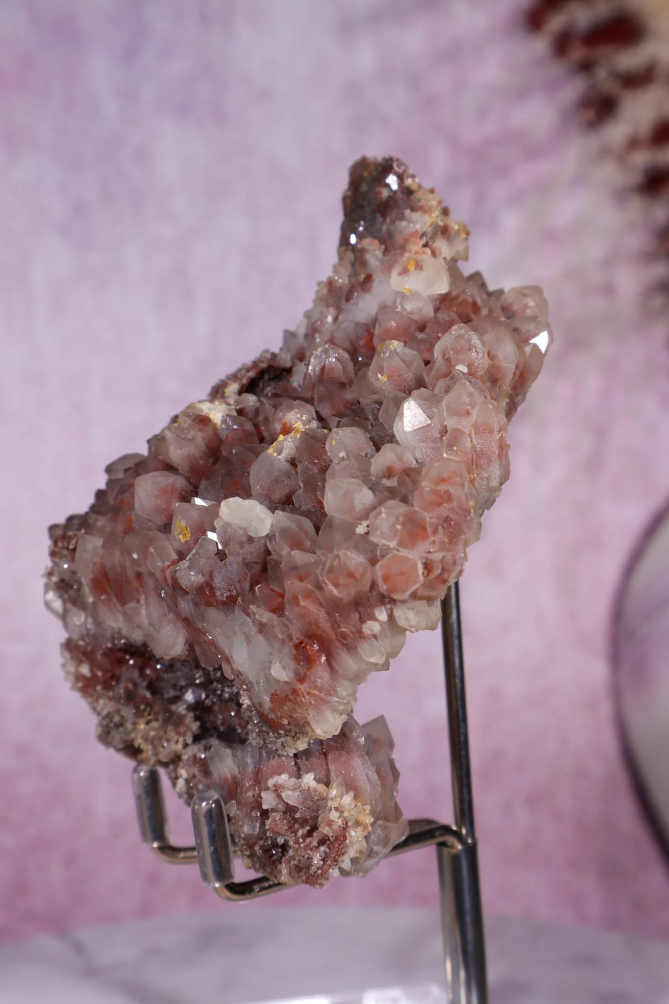 Red Phantom Quartz Cluster | 110mm | Morocco Quartz Tali & Loz Crystals