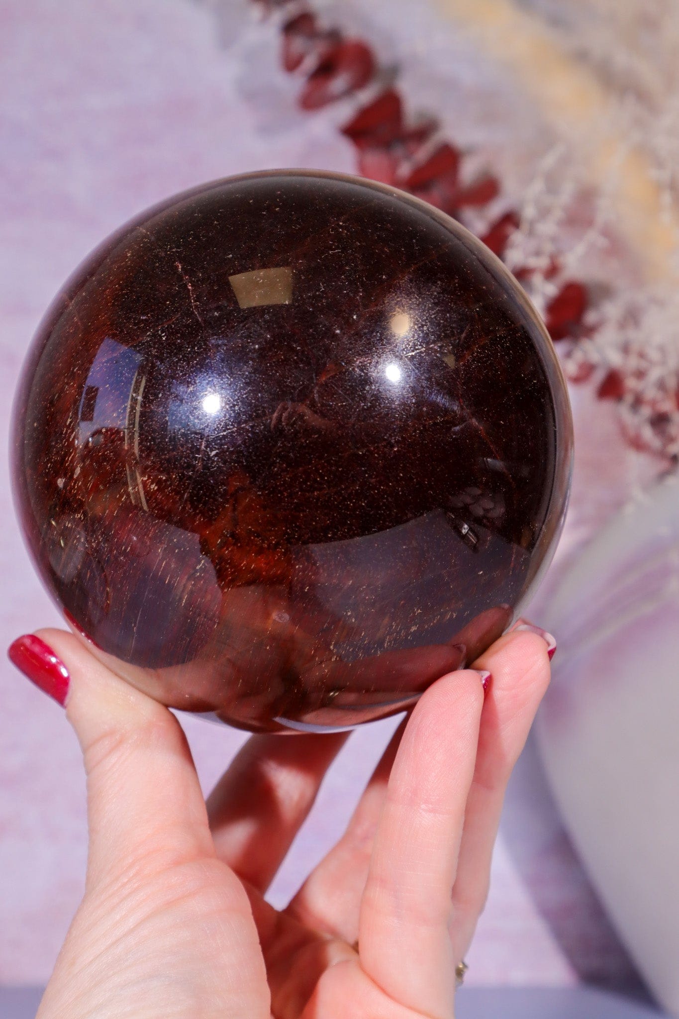 Red Tigers Eye Sphere 1.3kg Spheres Tali & Loz