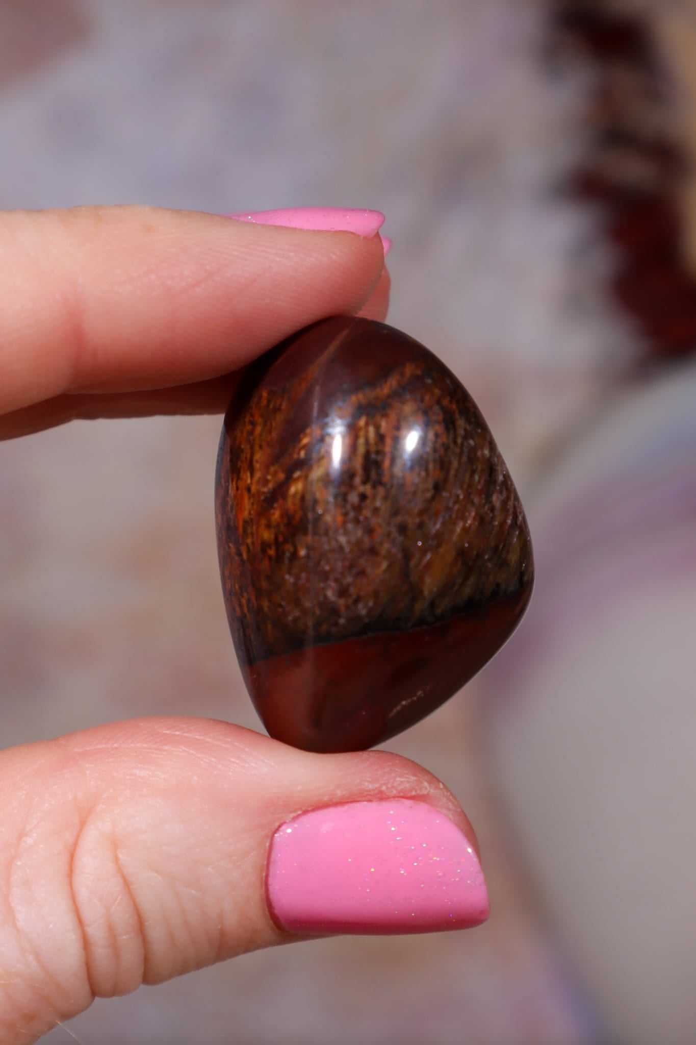 Red Tigers Eye Tumblestones | Large 25-35mm | Intuitively Chosen Tumblestones Tali & Loz Crystals