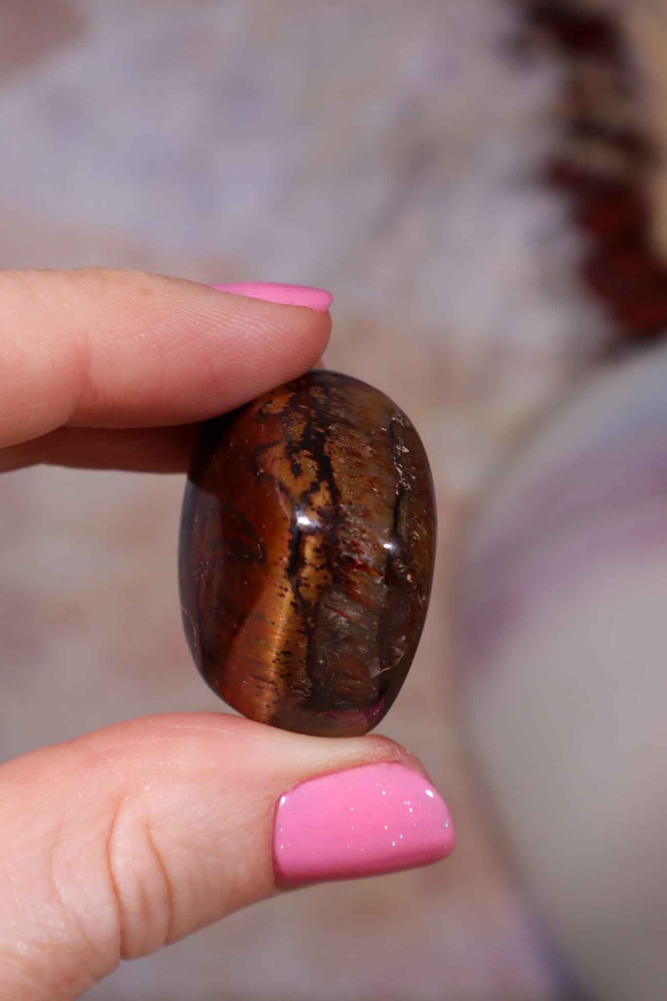 Red Tigers Eye Tumblestones | Large 25-35mm | Intuitively Chosen Tumblestones Tali & Loz Crystals