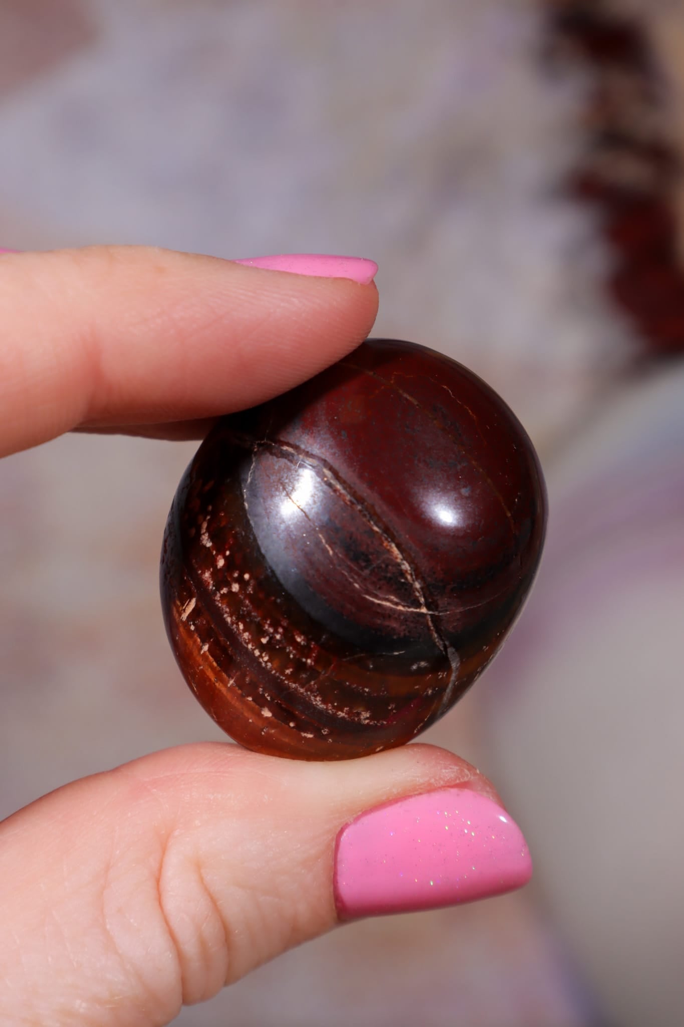 Red Tigers Eye Tumblestones | Large 25-35mm | Intuitively Chosen Tumblestones Tali & Loz Crystals