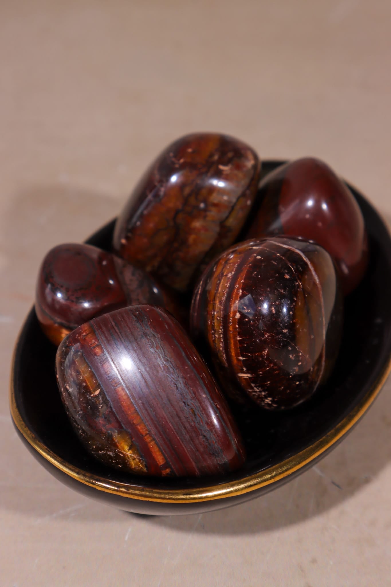 Red Tigers Eye Tumblestones | Large 25-35mm | Intuitively Chosen Tumblestones Tali & Loz Crystals