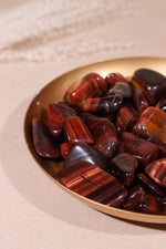 Red Tigers Eye Tumblestones Small 20-30 mm - Tali & Loz Crystals
