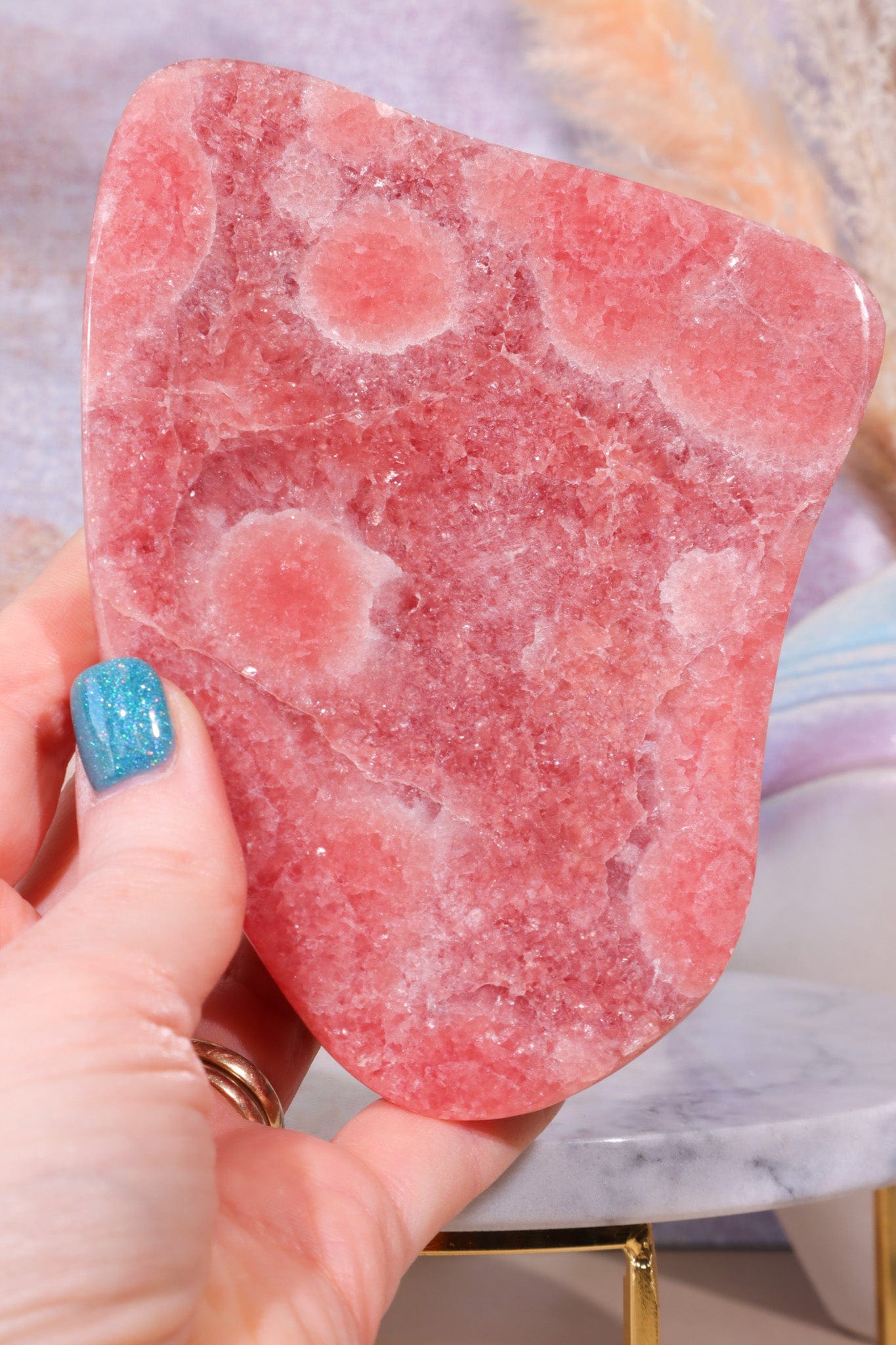Rhodochrosite Dish, Sold as Seen Bowls Tali & Loz Crystals