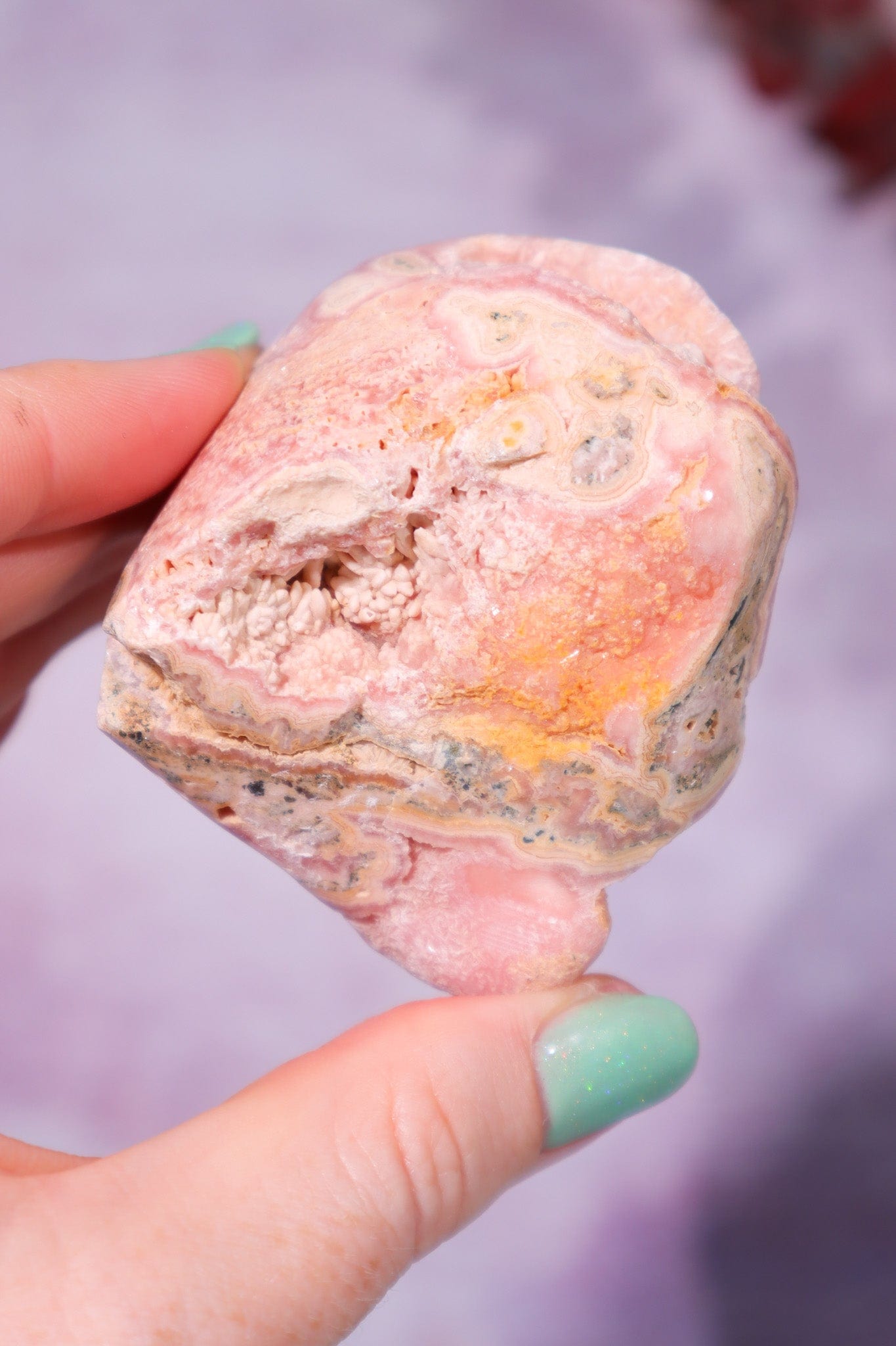 Rhodochrosite Freeform 191gr Freeform Tali & Loz Crystals