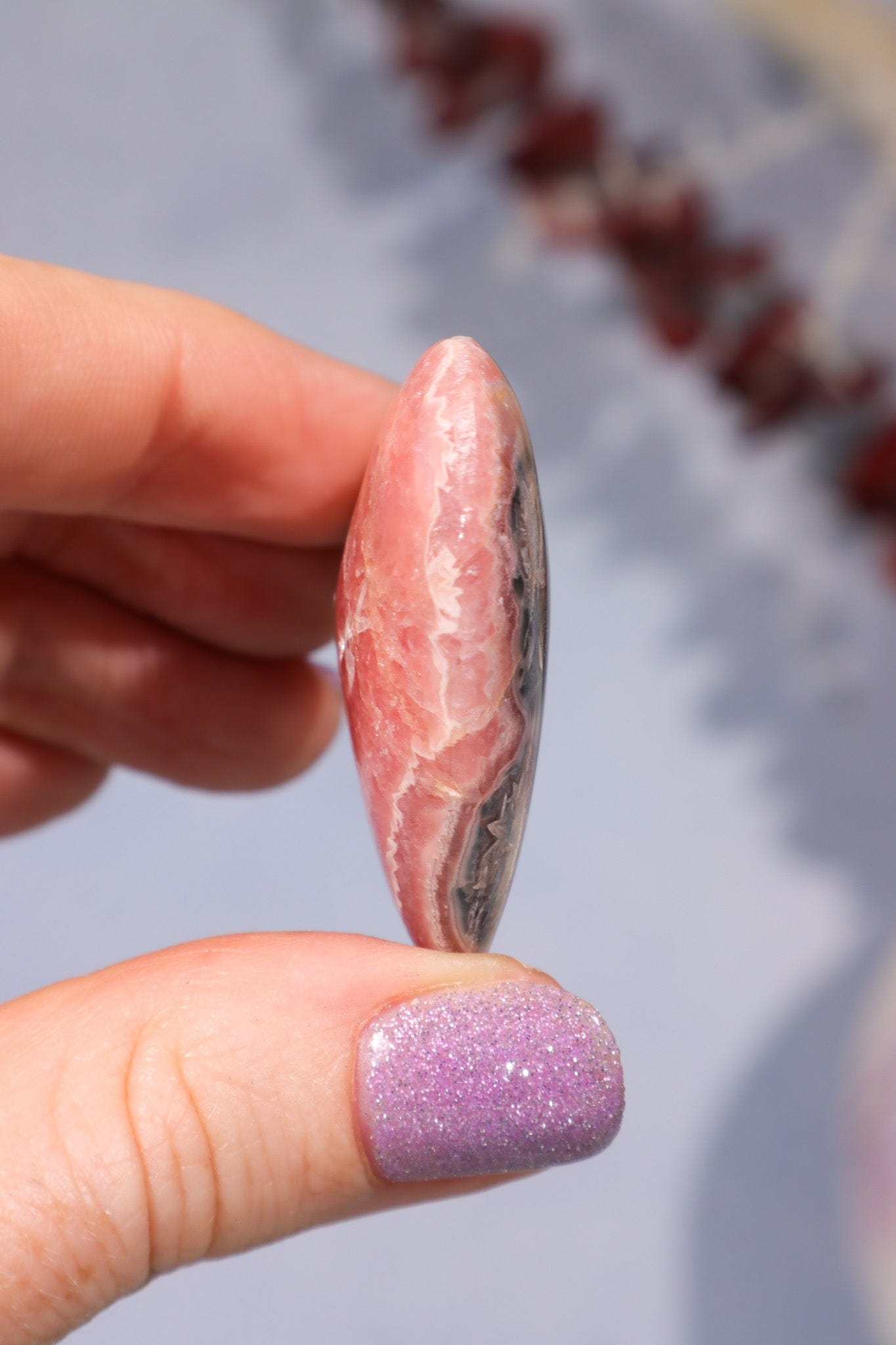 Rhodochrosite Heart 29.5gr Hearts Tali & Loz Crystals