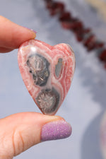 Rhodochrosite Heart 29.5gr Hearts Tali & Loz Crystals