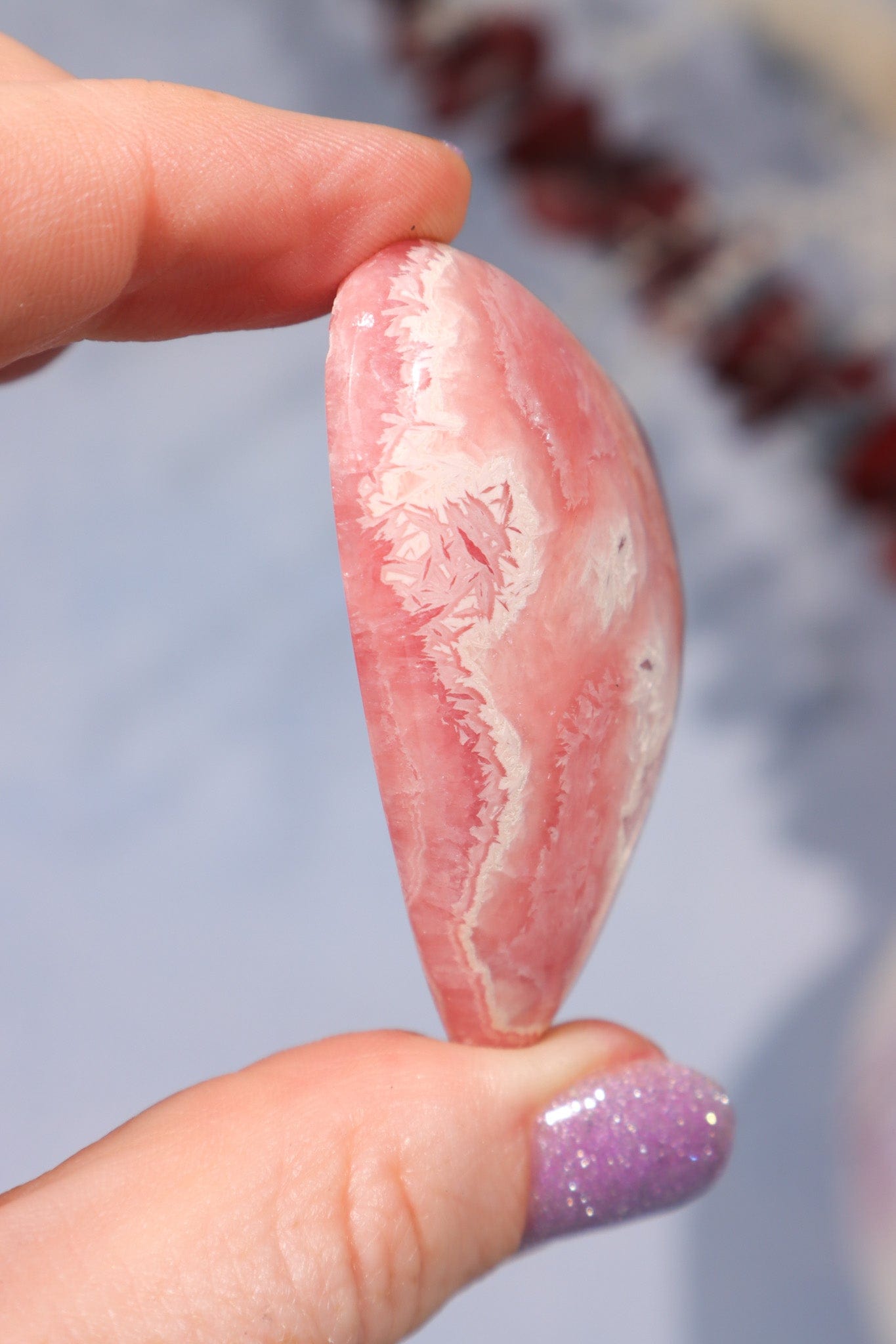Rhodochrosite Heart 52gr Hearts Tali & Loz Crystals