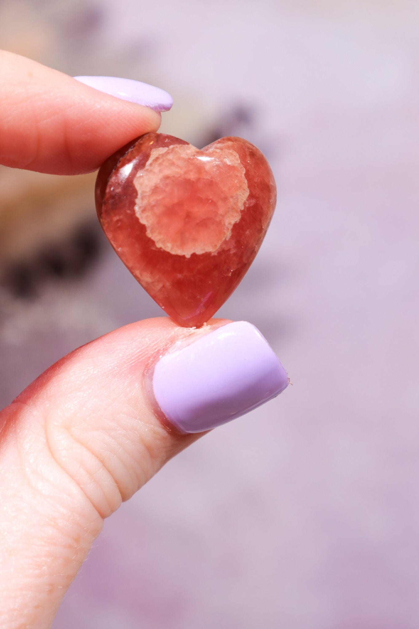 Rhodochrosite Heart 6.82gr Hearts Tali & Loz Crystals