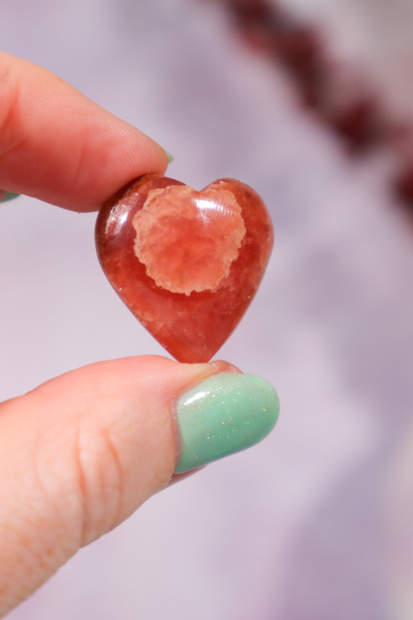 Rhodochrosite Heart 6.82gr Hearts Tali & Loz Crystals