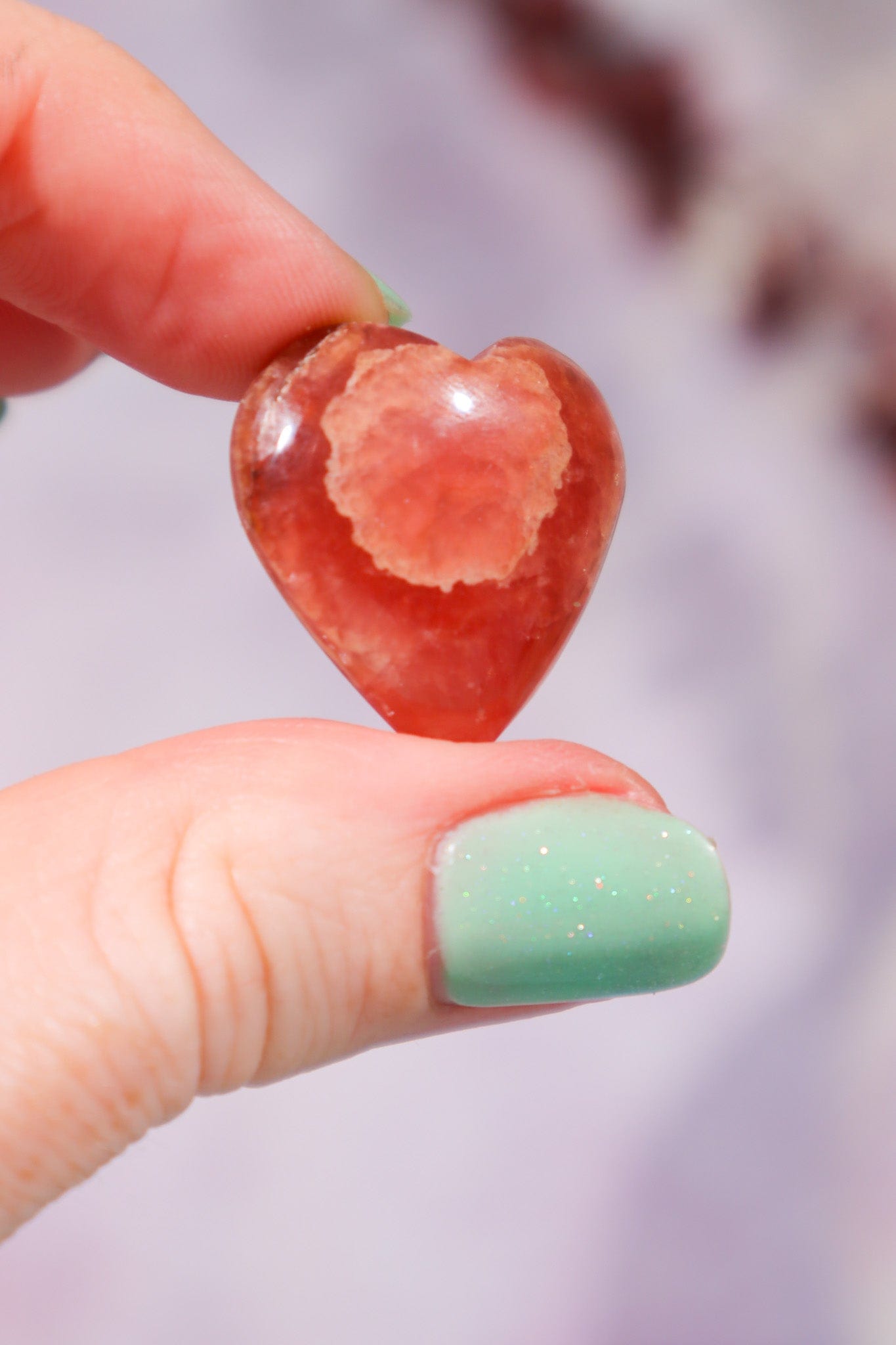 Rhodochrosite Heart 6.82gr Hearts Tali & Loz Crystals