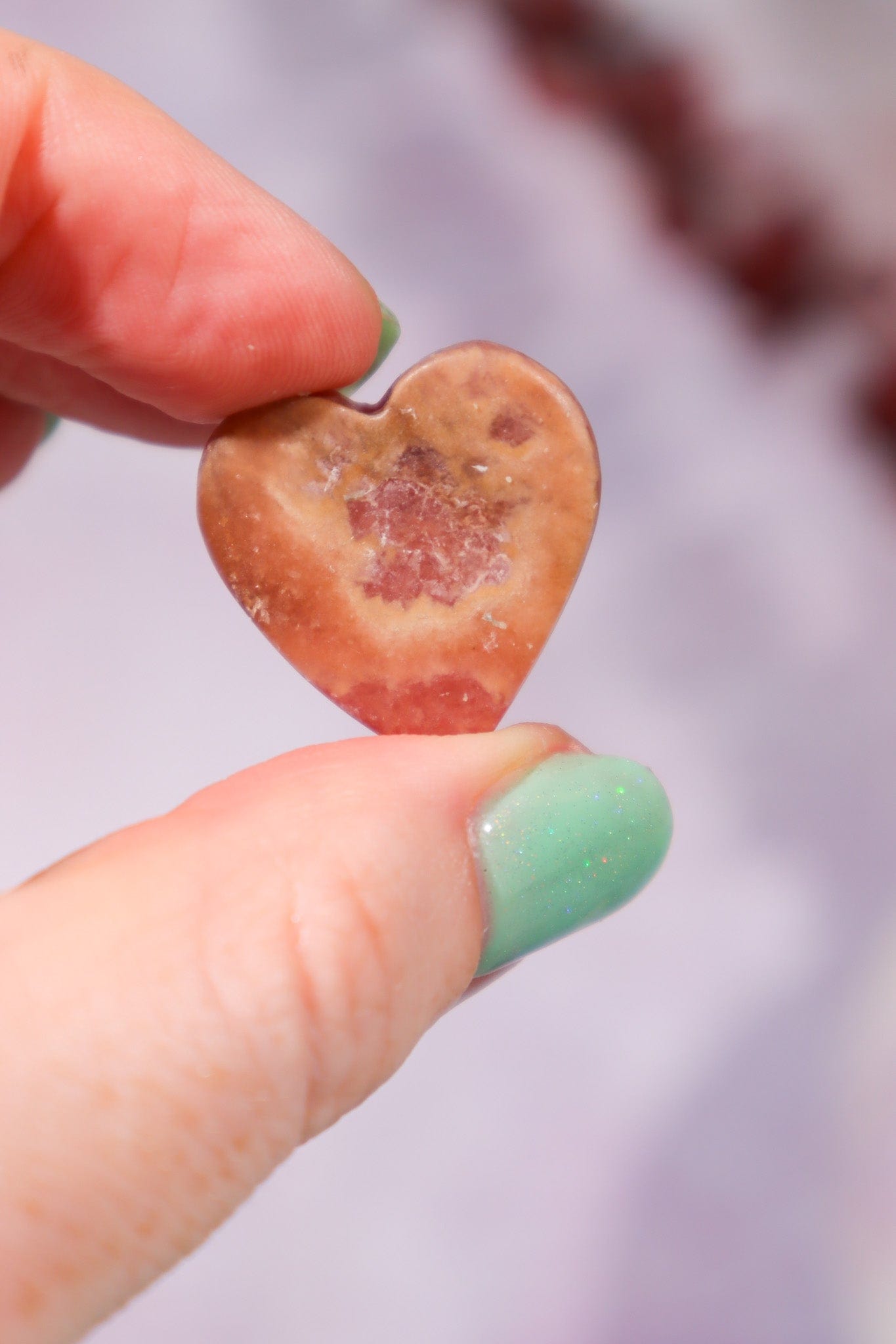 Rhodochrosite Heart 6.82gr Hearts Tali & Loz Crystals