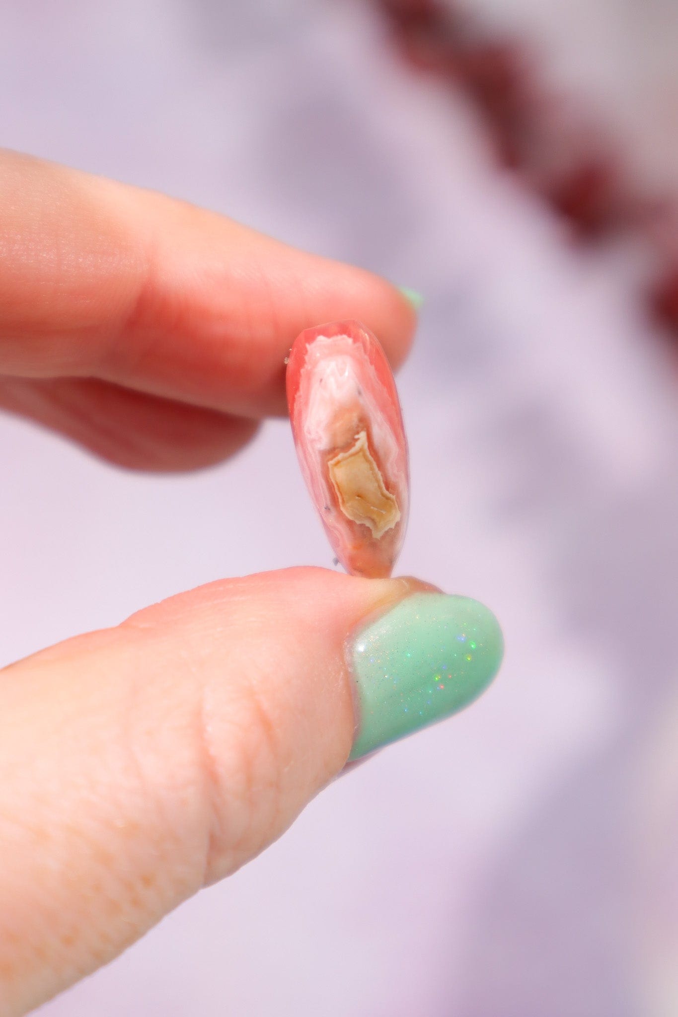 Rhodochrosite Heart With Hematite 7gr Hearts Tali & Loz Crystals