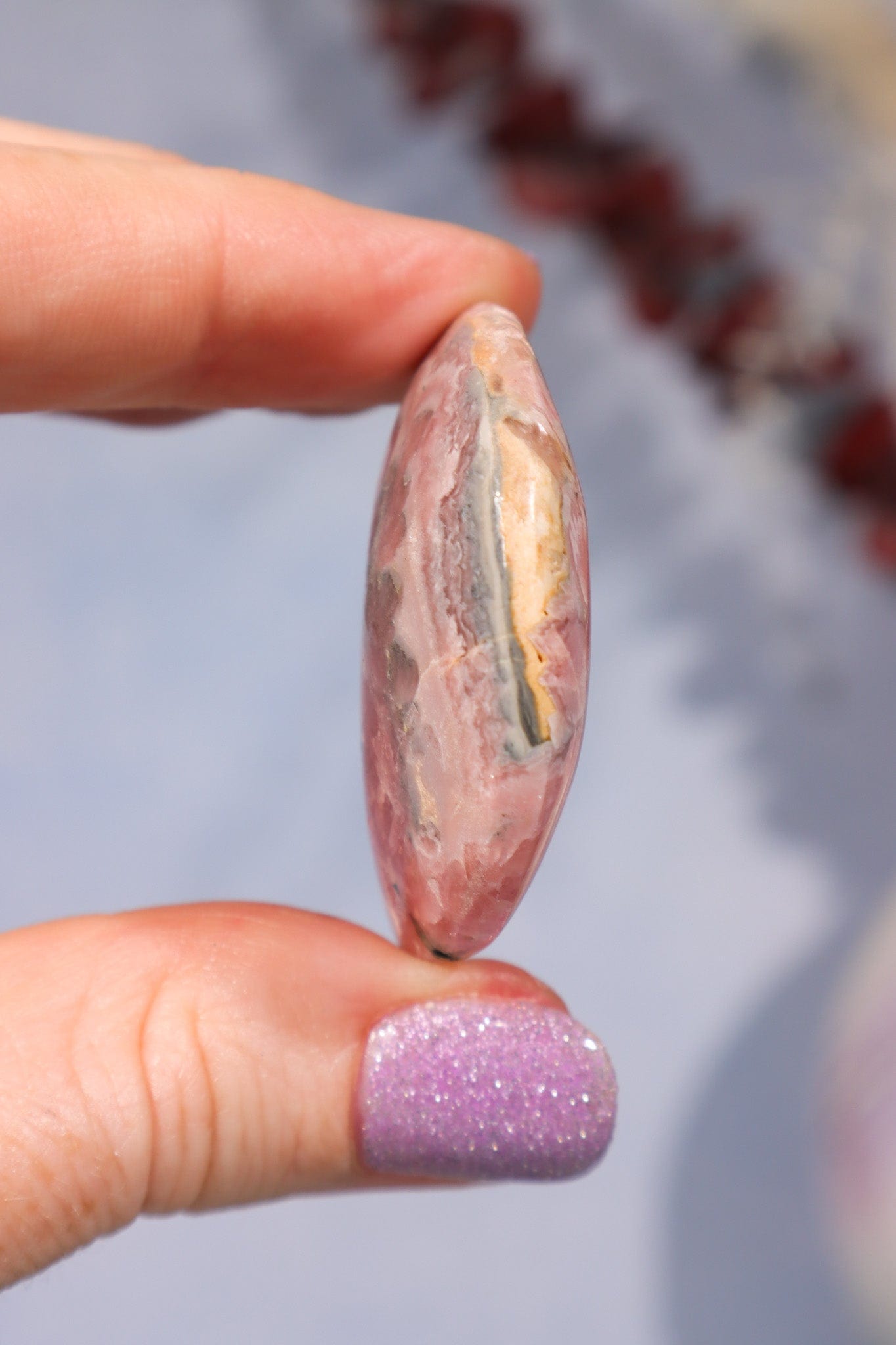 Rhodochrosite Moon 22.9gr Moons Tali & Loz Crystals