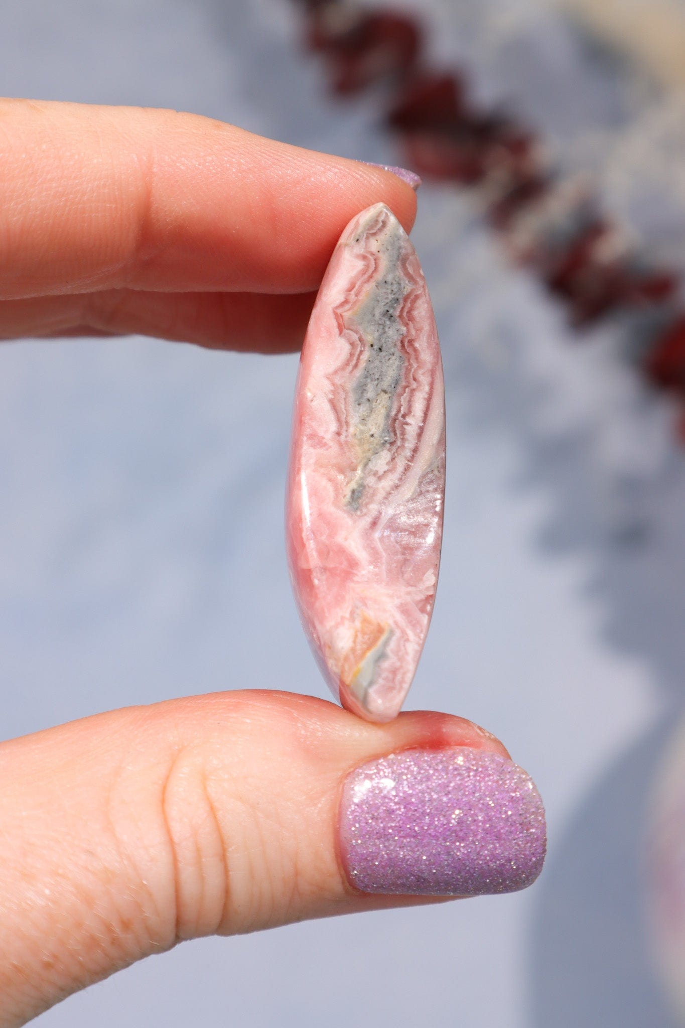 Rhodochrosite Moon 22.9gr Moons Tali & Loz Crystals