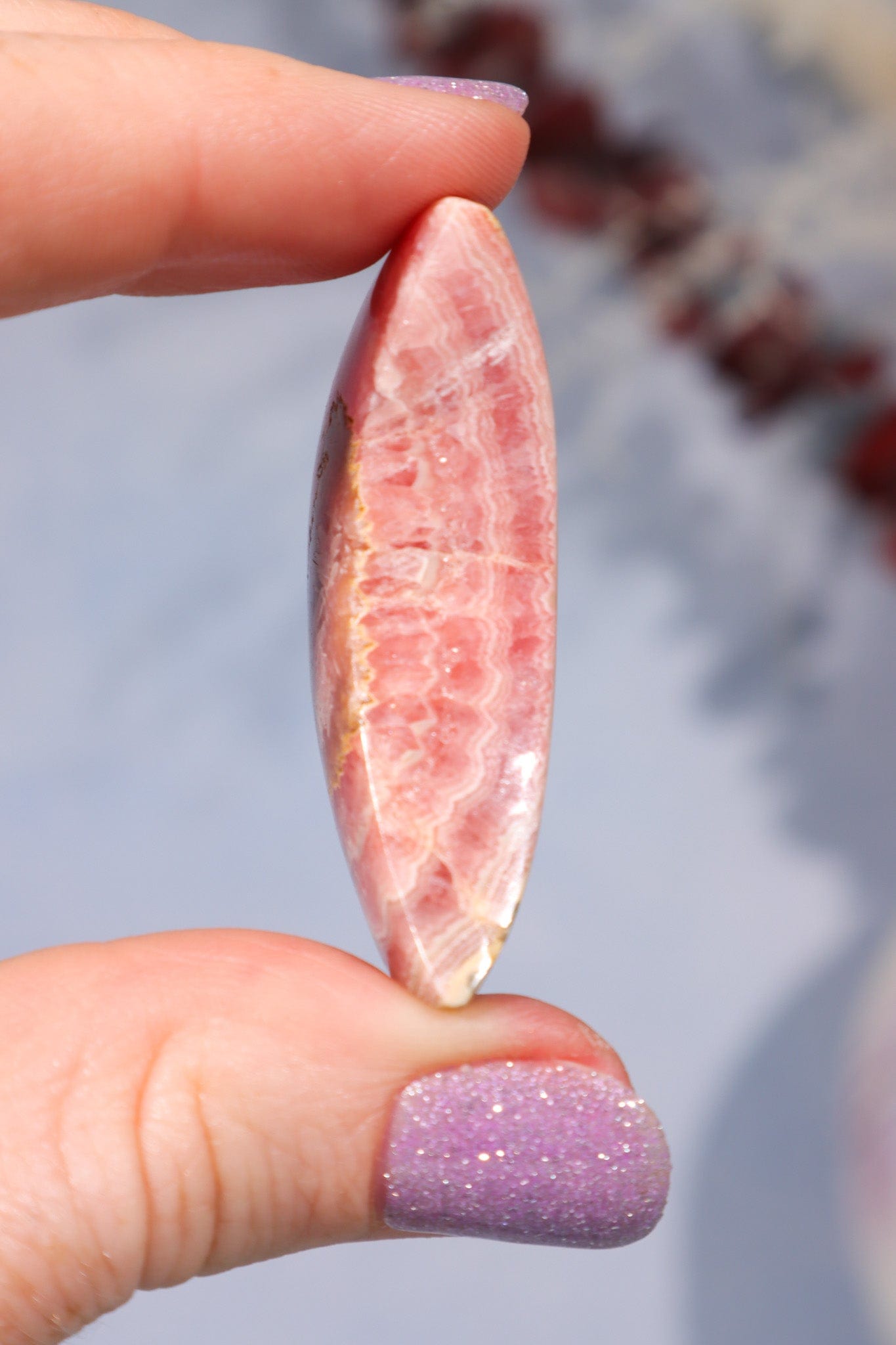 Rhodochrosite Moon 27.7gr Moons Tali & Loz Crystals