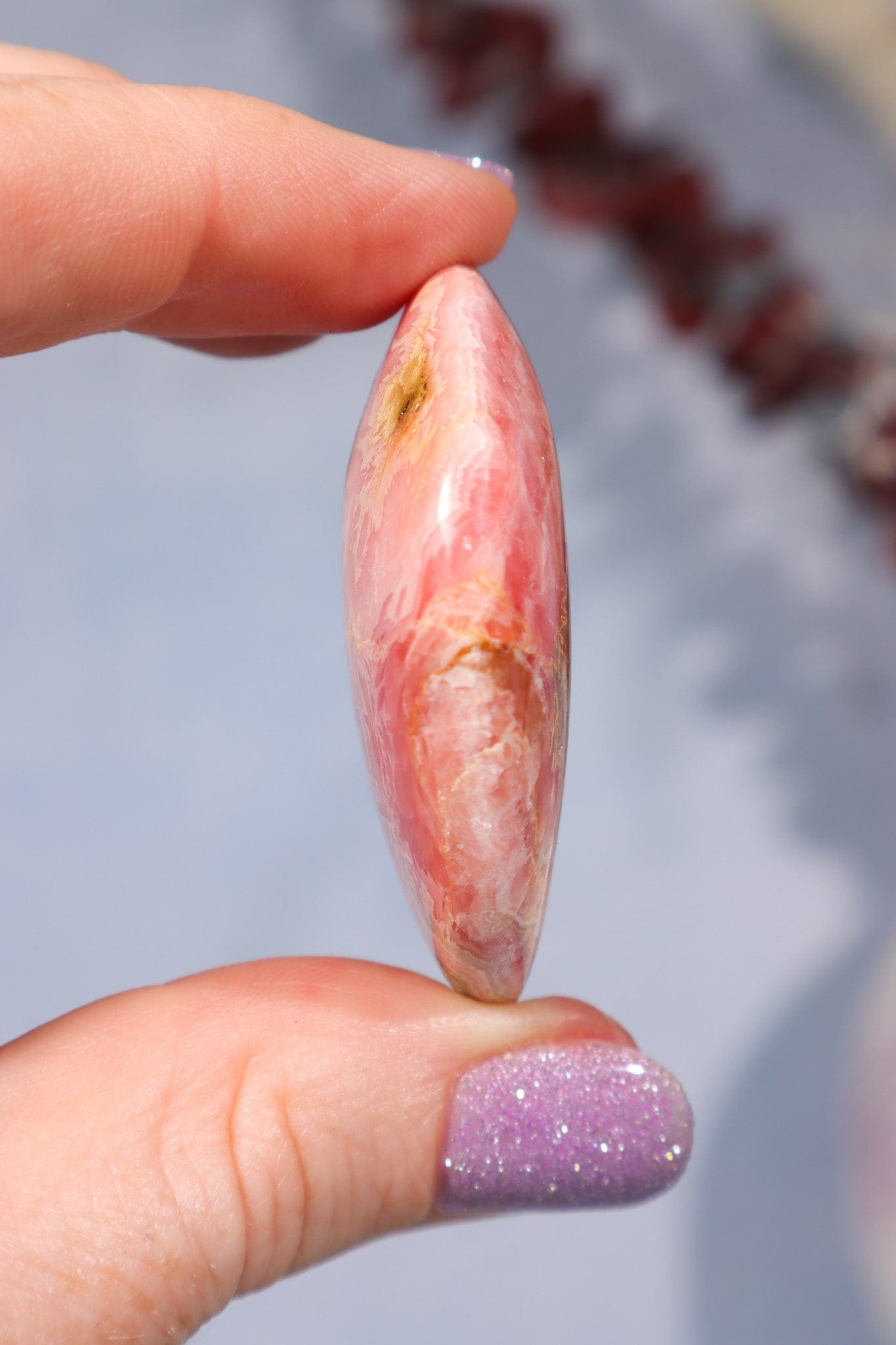 Rhodochrosite Moon 27.7gr Moons Tali & Loz Crystals