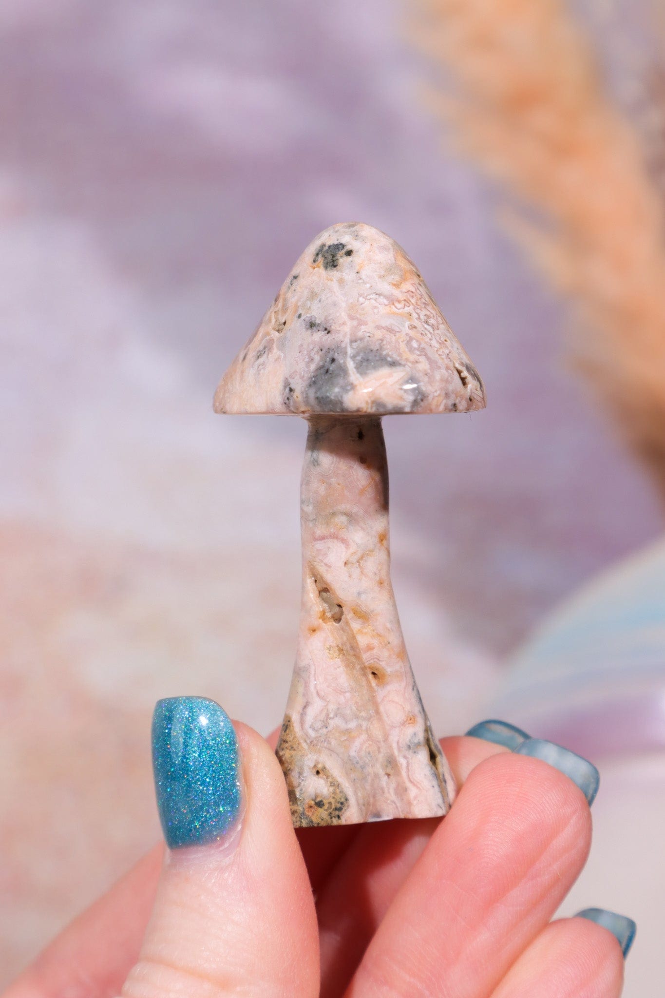 Rhodochrosite Mushroom 5.7cm, Sold As Seen Mushrooms Tali & Loz Crystals