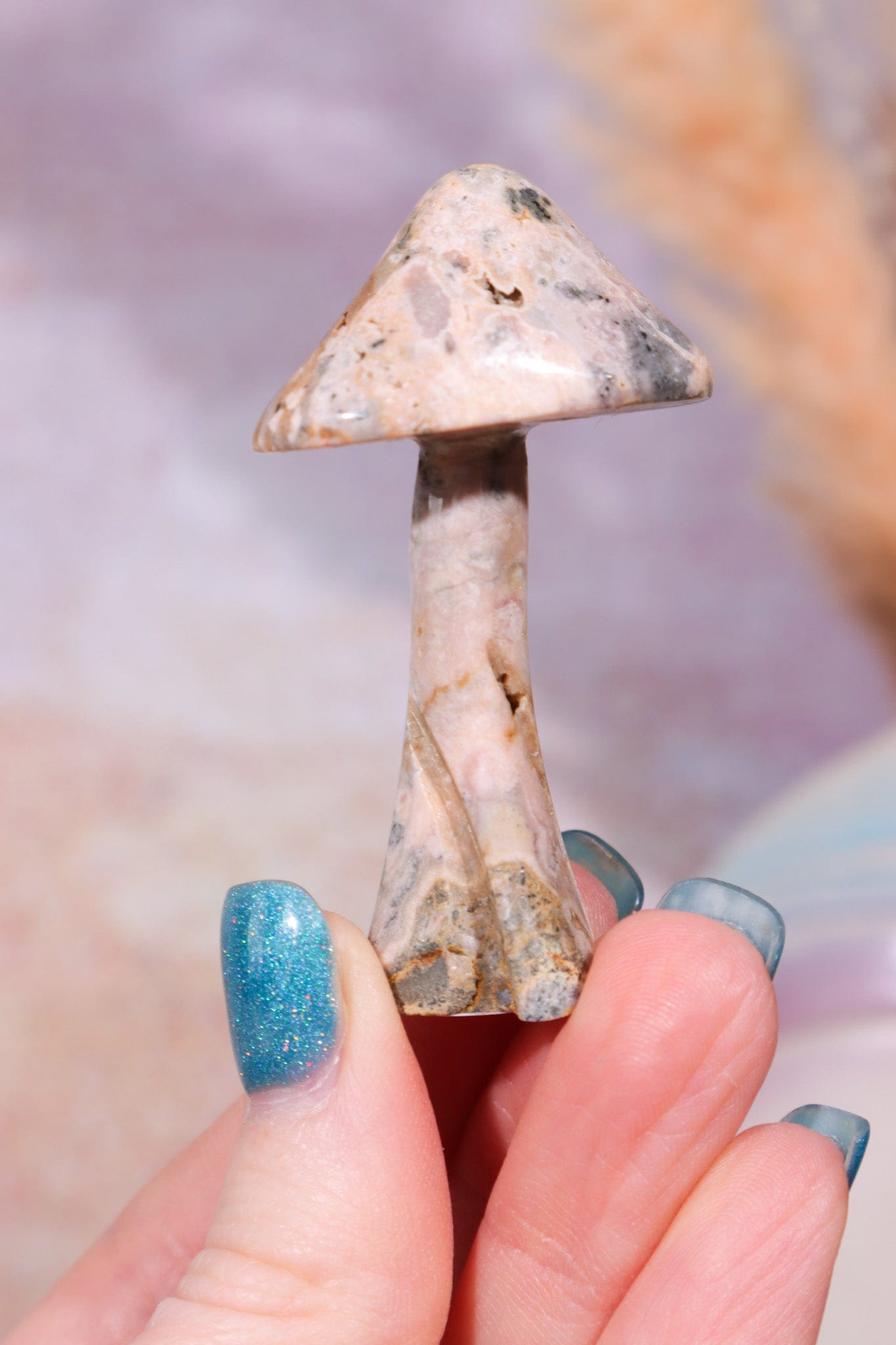 Rhodochrosite Mushroom 5.7cm, Sold As Seen Mushrooms Tali & Loz Crystals