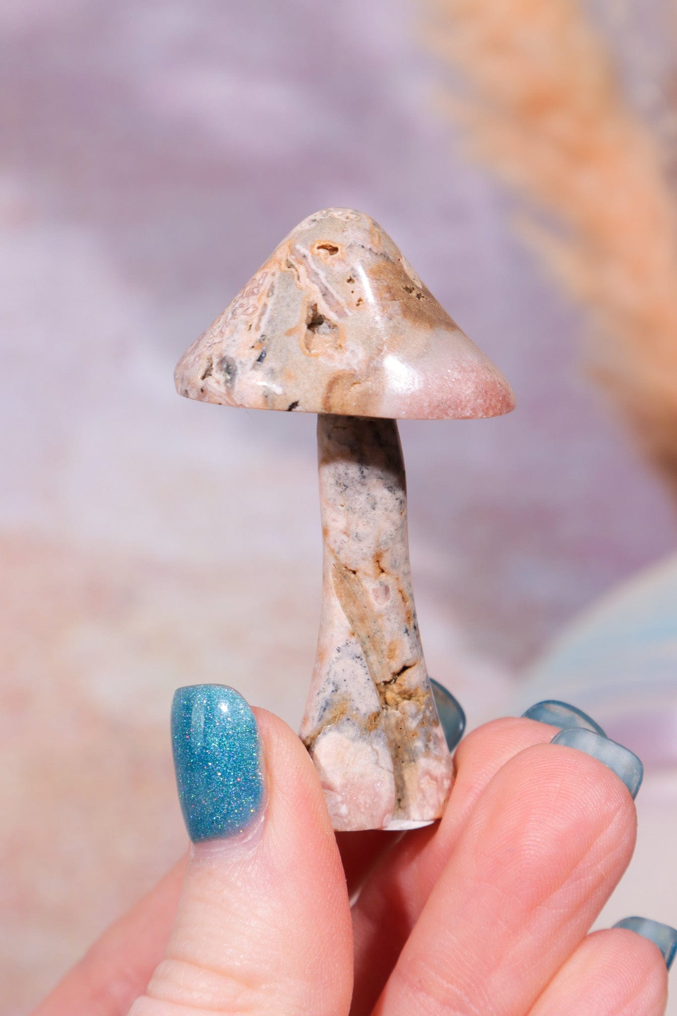 Rhodochrosite Mushroom 5.7cm, Sold As Seen Mushrooms Tali & Loz Crystals