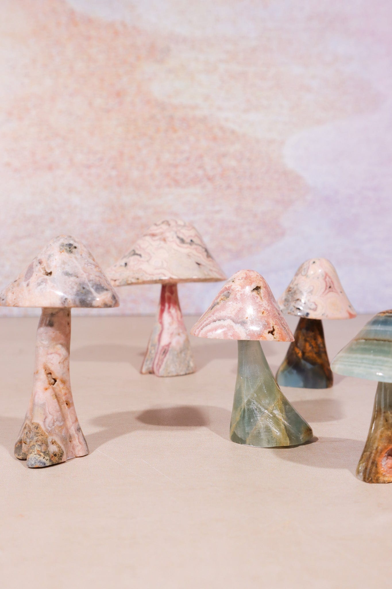 Rhodochrosite Mushroom 6cm, Sold As Seen Mushrooms Tali & Loz Crystals