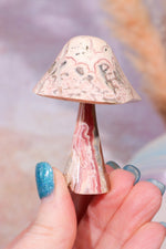 Rhodochrosite Mushroom 6cm, Sold As Seen Mushrooms Tali & Loz Crystals